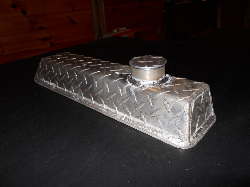 fabricated aluminum diamond plate valve cover for chevy small block 383 vortec rocker arm cover