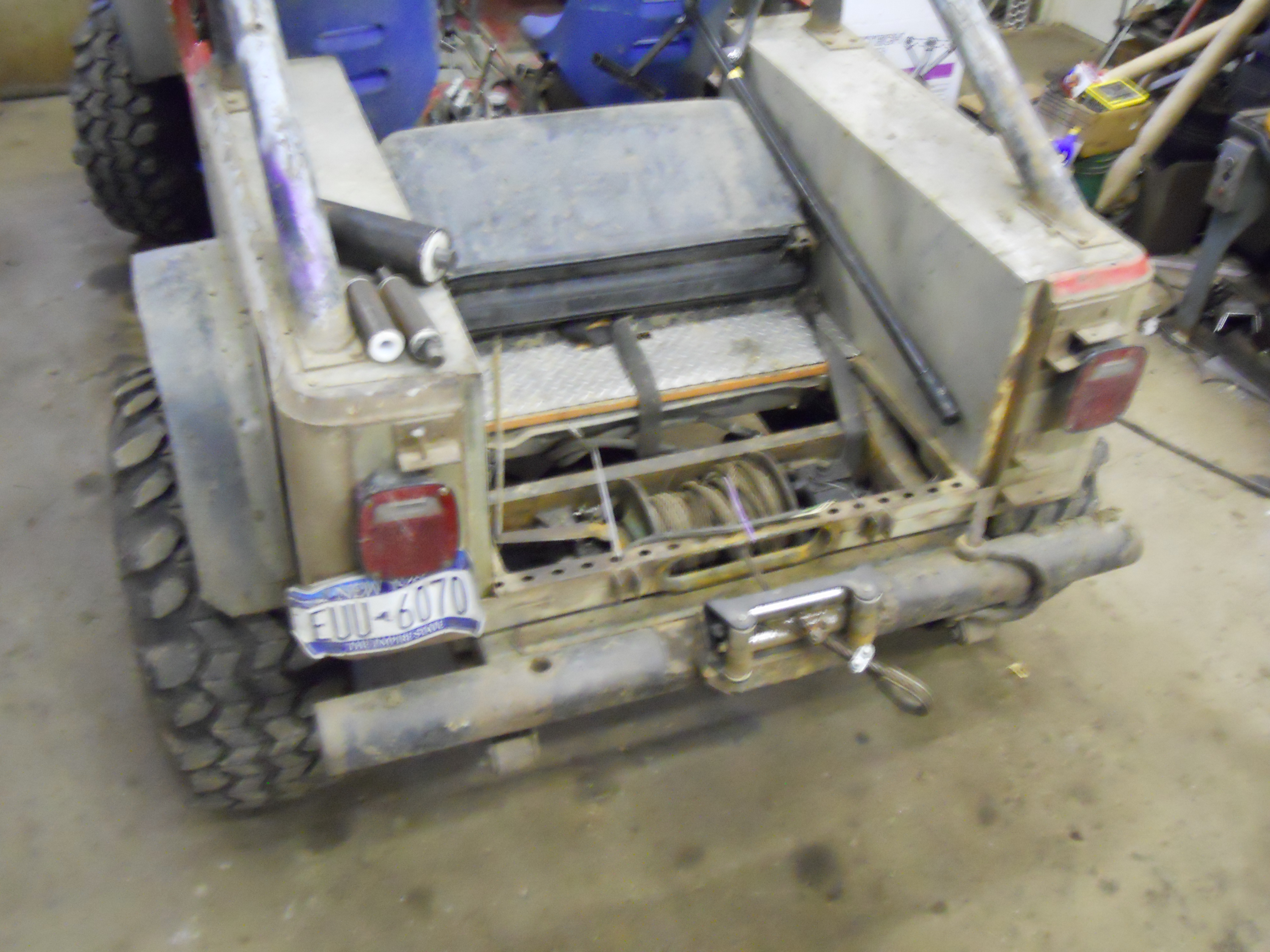 Hydralic winch for jeep