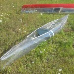 clear kayak rear view