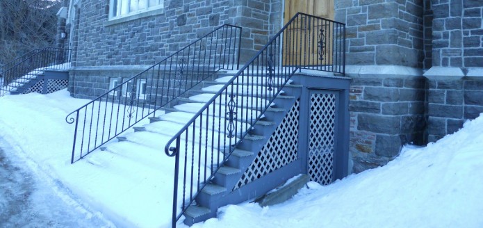 iron church hand rail canton