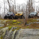 Jeep CJ JK on big rock