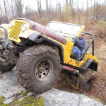 Jeep CJ 7 rock ledge 38 boggers